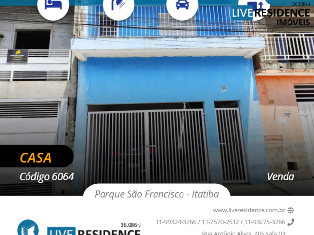 #6064 - Casa para Venda em Itatiba - SP - 1