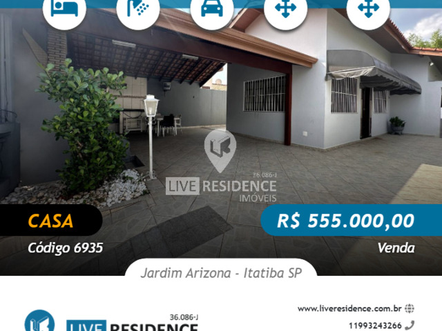#6750 - Casa para Venda em Itatiba - SP - 1