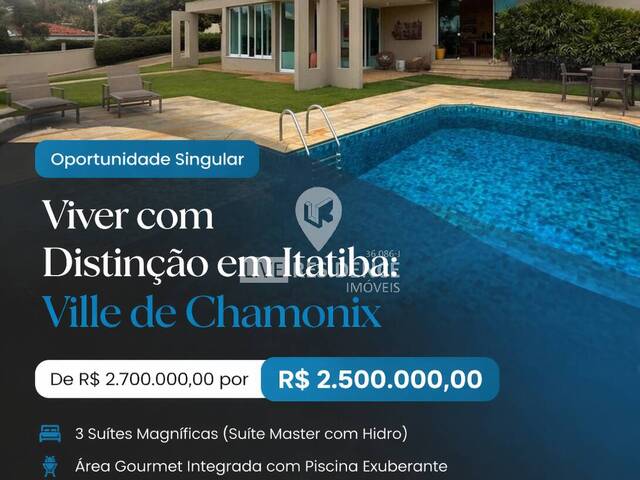 #7798 - Casa em condomínio ou Chácara para Venda em Itatiba - SP