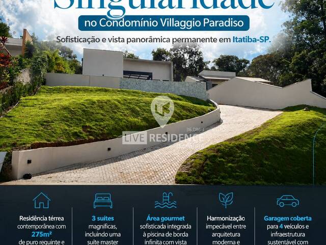 #7819 - Casa em condomínio ou Chácara para Venda em Itatiba - SP