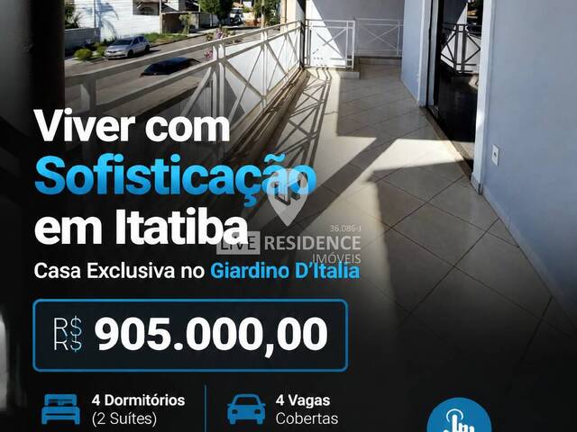 #7896 - Casa para Venda em Itatiba - SP