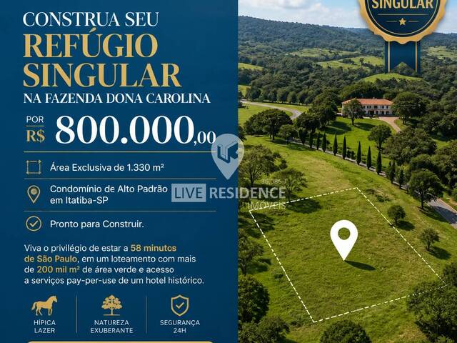 #7969 - Terreno em condomínio para Venda em Itatiba - SP
