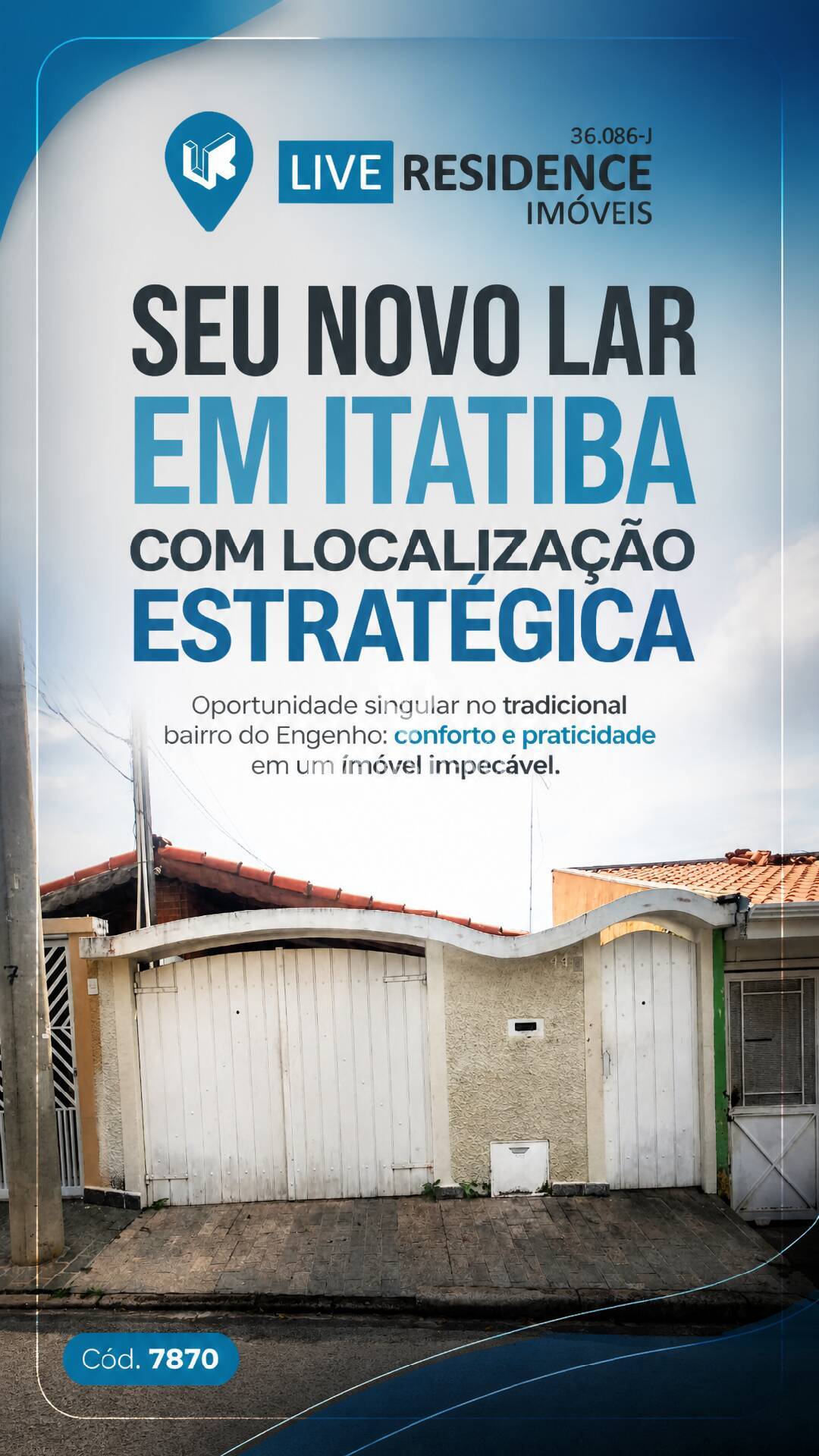 Casa à venda no bairro do Engenho!