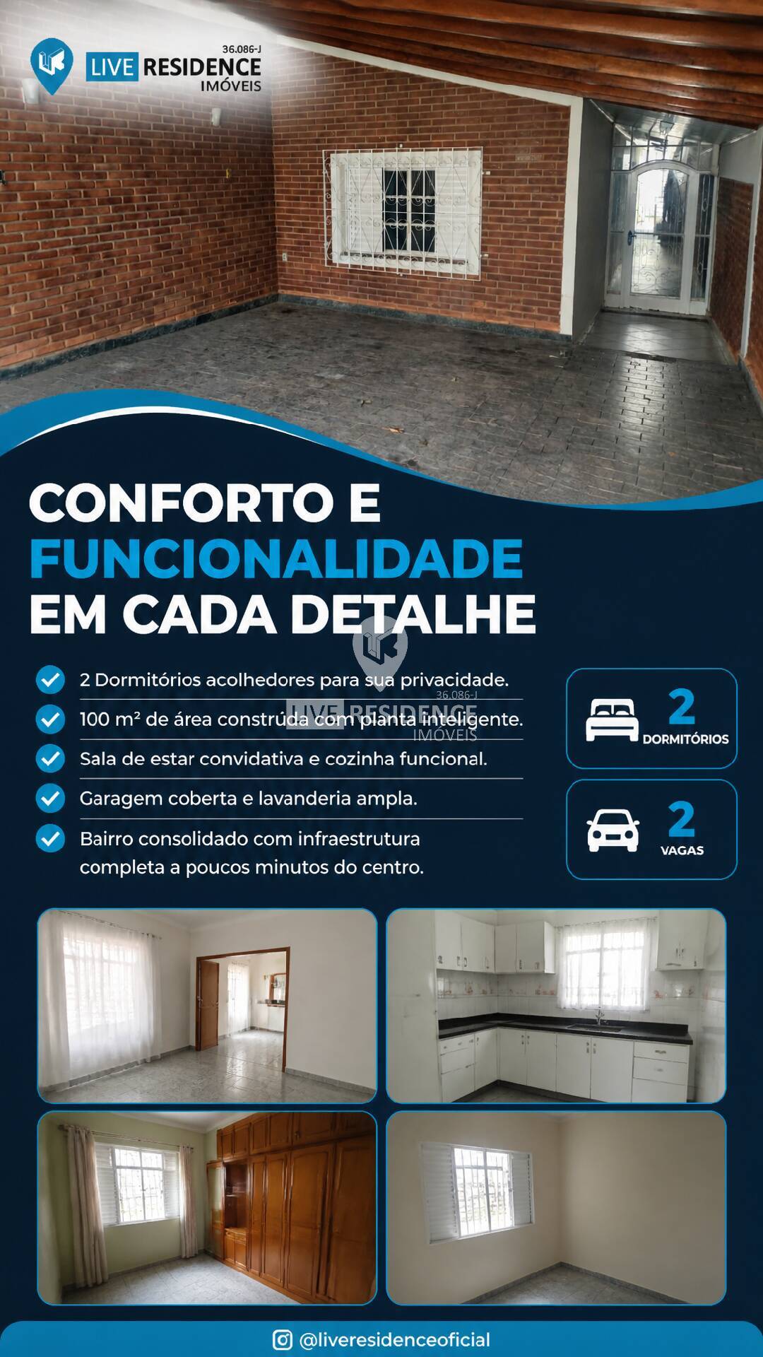 Casa, 2 quartos, 100 m² - Foto 2